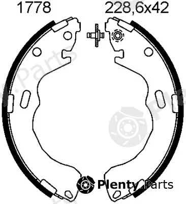 BSF 01778 — Brake Shoe Set