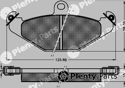 BSF 10500 — Brake Pad Set, disc brake