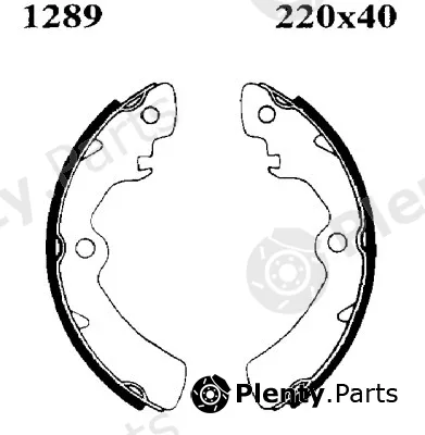 BSF 01289 — Brake Shoe Set