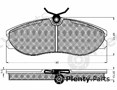 BSF 10380 — Brake Pad Set, disc brake