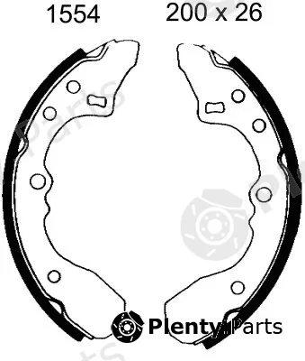 BSF 01554 — Brake Shoe Set