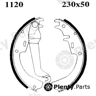 BSF 01120 — Brake Shoe Set