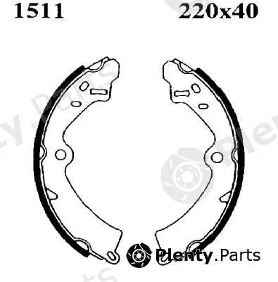BSF 01511 — Brake Shoe Set
