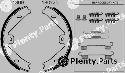 BSF 01809K — Brake Shoe Set, parking brake