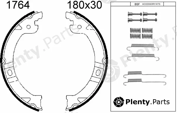 BSF 01764K — Brake Shoe Set, parking brake
