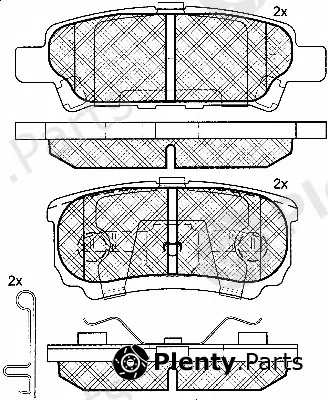 BSF 10827 — Brake Pad Set, disc brake