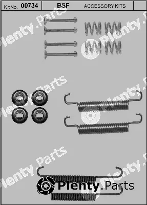 BSF 00734 — Accessory Kit, parking brake shoes