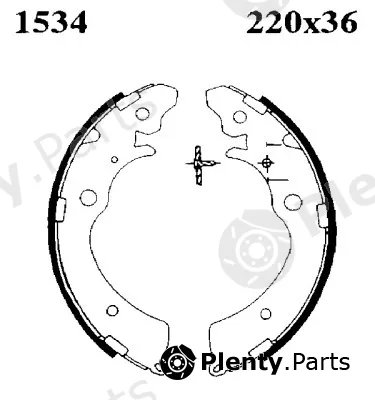 BSF 01534 — Brake Shoe Set
