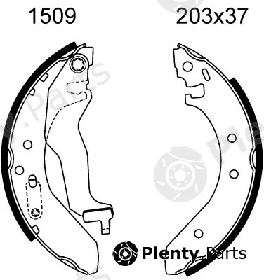 BSF 01509 — Brake Shoe Set