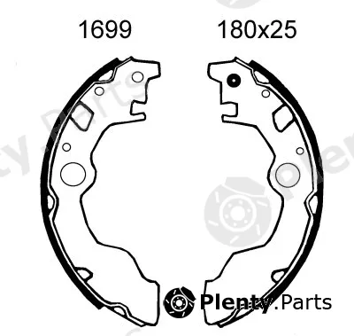 BSF 01699 — Brake Shoe Set
