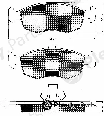 BSF 10541 — Brake Pad Set, disc brake