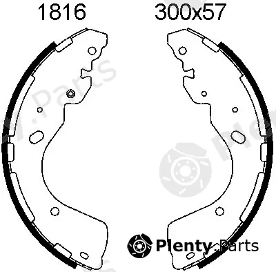 BSF 01816 — Brake Shoe Set