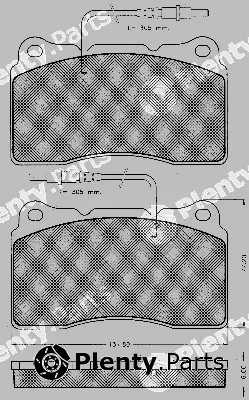 BSF 10829 — Brake Pad Set, disc brake