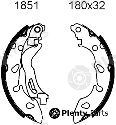 BSF 01851 — Brake Shoe Set