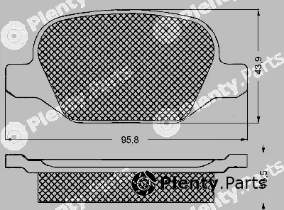 BSF 10586 — Brake Pad Set, disc brake