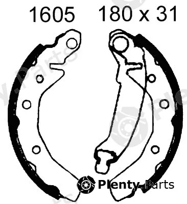 BSF 01605 — Brake Shoe Set