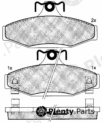 BSF 10950 — Brake Pad Set, disc brake
