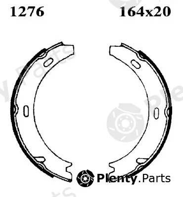 BSF 01276 — Brake Shoe Set, parking brake
