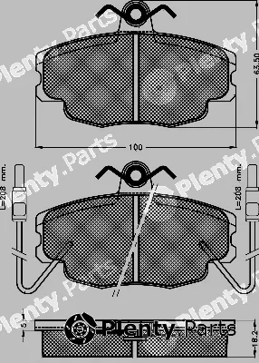 BSF 10250 — Brake Pad Set, disc brake