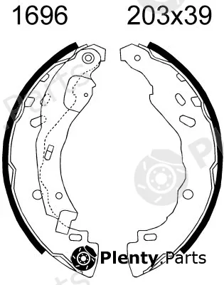 BSF 01696 — Brake Shoe Set