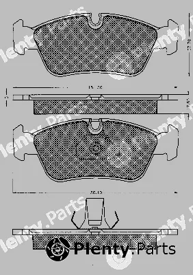 BSF 10587 — Brake Pad Set, disc brake