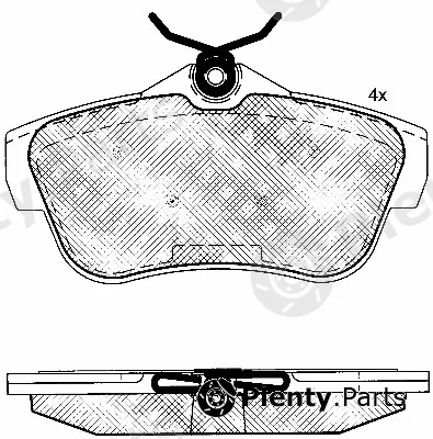 BSF 10854 — Brake Pad Set, disc brake
