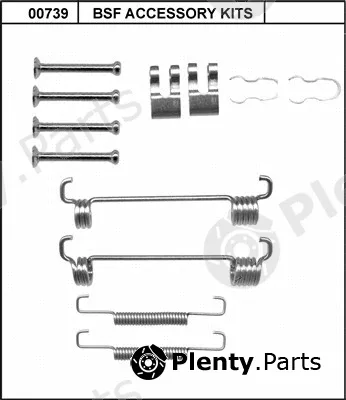 BSF 00739 — Accessory Kit, parking brake shoes