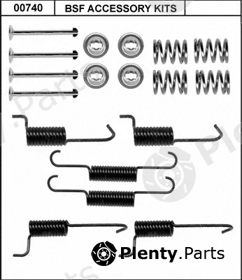 BSF 00740 — Accessory Kit, parking brake shoes