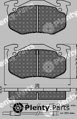 BSF 10242 — Brake Pad Set, disc brake