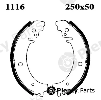 BSF 01116 — Brake Shoe Set