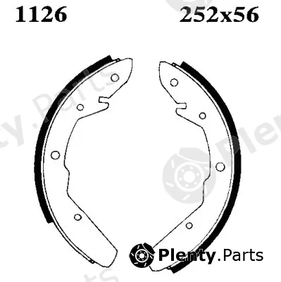 BSF 01126 — Brake Shoe Set