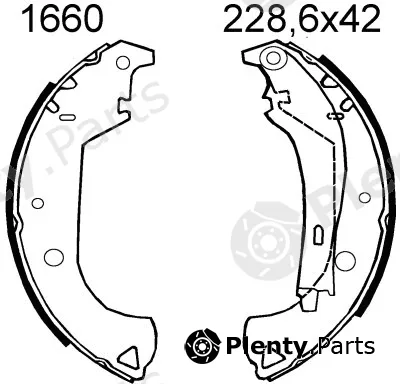 BSF 01660 — Brake Shoe Set