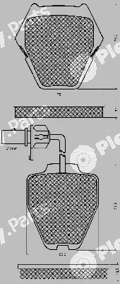BSF 10682 — Brake Pad Set, disc brake