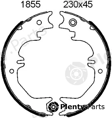 BSF 01855 — Brake Shoe Set, parking brake
