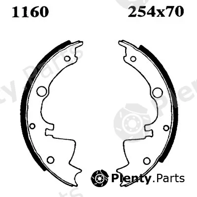 BSF 01160 — Brake Shoe Set
