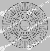 Key Parts KBD4551 — Brake Disc