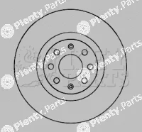 Key Parts KBD4544 — Brake Disc