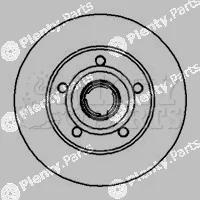 Key Parts KBD5937S — Brake Disc