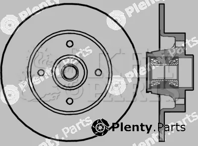 Key Parts KBD5896S — Brake Disc
