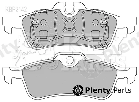 Key Parts KBP2142 — Brake Pad Set, disc brake