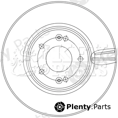 Key Parts KBD5563 — Brake Disc