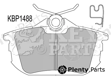 Key Parts KBP1488 — Brake Pad Set, disc brake