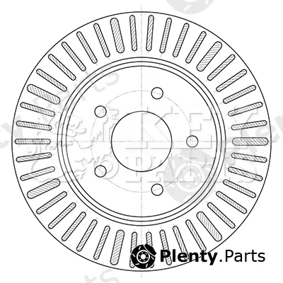 Key Parts KBD5424 — Brake Disc