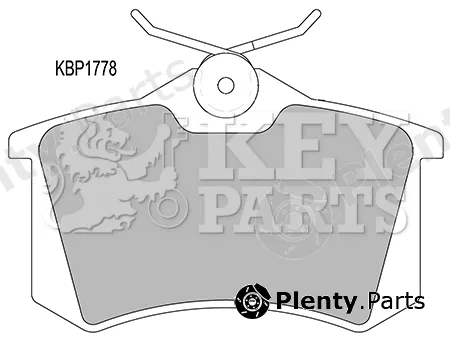 Key Parts KBP1778 — Brake Pad Set, disc brake