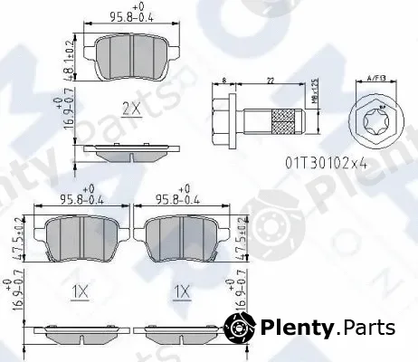 FOMAR Friction FO268881 — Brake Pad Set, disc brake