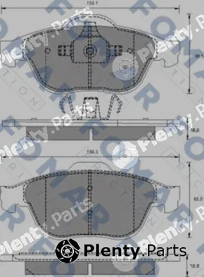 FOMAR Friction FO686281 — Brake Pad Set, disc brake