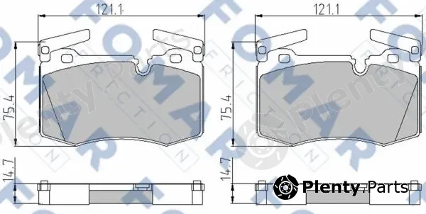 FOMAR Friction FO888083 — Brake Pad Set, disc brake