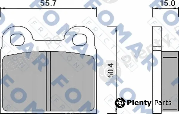 FOMAR Friction FO450281 — Brake Pad Set, disc brake