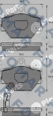 FOMAR Friction FO928781 — Brake Pad Set, disc brake
