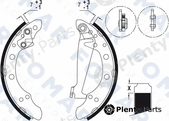 FOMAR Friction FO0571 — Brake Shoe Set